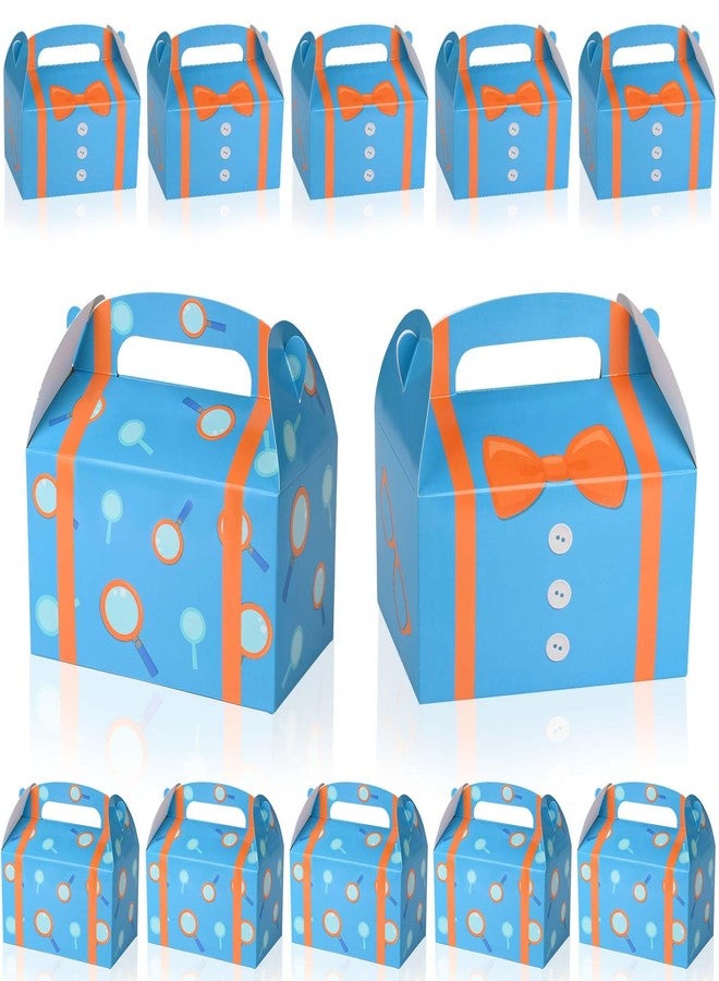 Bolsome 16 Pack Orange Blue Party Favor Boxes Blue Orange Cartoon Paper Treat Boxes for Birthday Party Baby Shower Party Supplies - Image 2